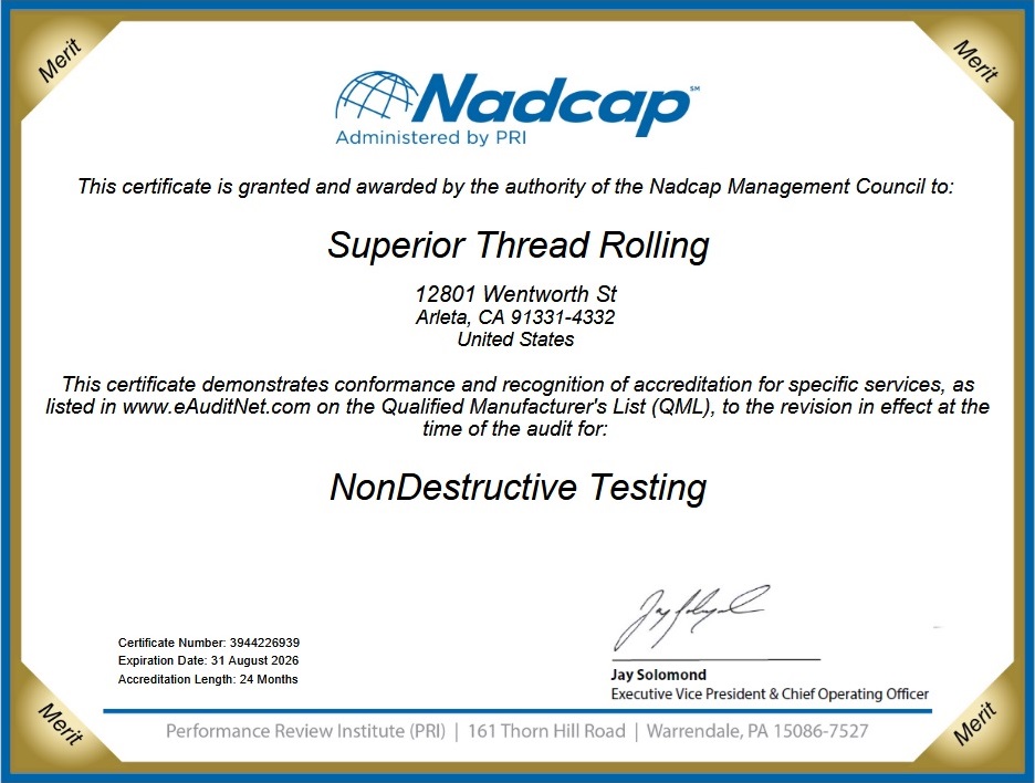Non Destructive Testing (NDT)